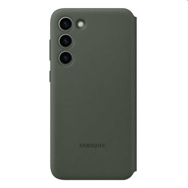 Okos View Wallet tok Samsung Galaxy S23 Plus számára, zöld