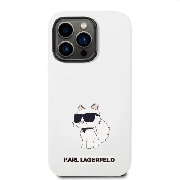 Hátlapi tok Karl Lagerfeld Liquid Silicone Choupette NFT for Apple iPhone 14 Pro Max, fehér Hátlapi tok Karl Lagerfeld Liquid Silicone Choupette NFT for Apple iPhone 14 Pro Max, fehér