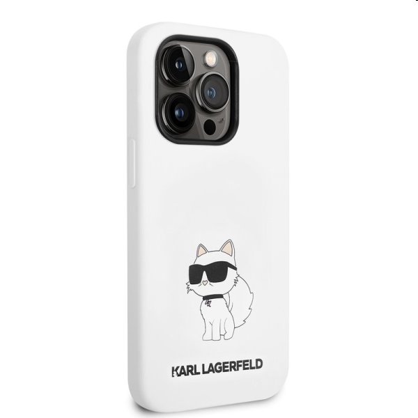 Hátlapi tok Karl Lagerfeld Liquid Silicone Choupette NFT for Apple iPhone 14 Pro Max, fehér Hátlapi tok Karl Lagerfeld Liquid Silicone Choupette NFT for Apple iPhone 14 Pro Max, fehér