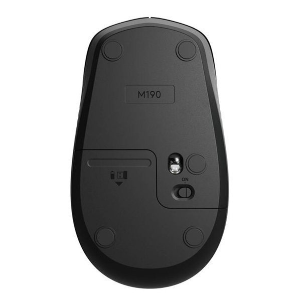 Logitech M190 Full-size vezeték nélküli egér, fekete