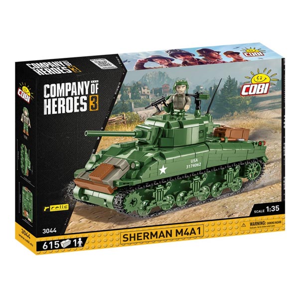 Cobi Sherman M4A1 tank (Company of Heroes 3)