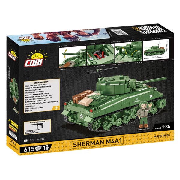 Cobi Sherman M4A1 tank (Company of Heroes 3)