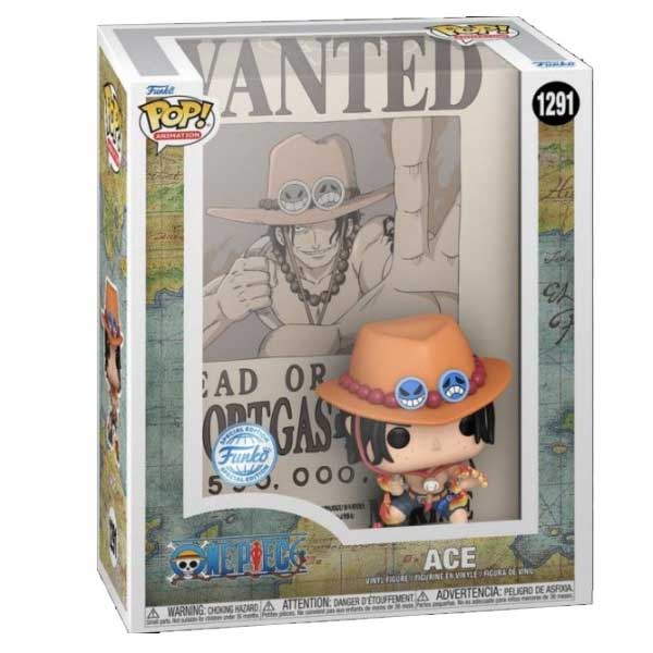 POP! Art Cover: Ace (Wanted Poster) (One Piece) Special Kiadás figura