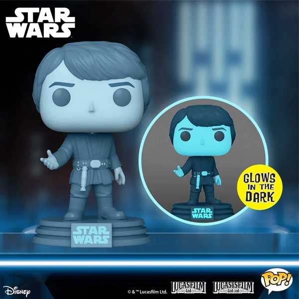 POP! Holographic Luke Skywalker (Star Wars) Special Kiadás (Világít a sötétben) figura