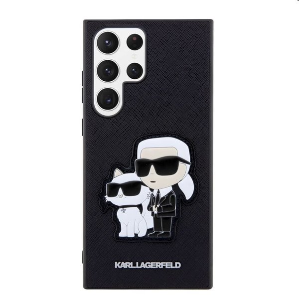 Tok Karl Lagerfeld PU Saffiano Karl and Choupette NFT Samsung Galaxy S23 Ultra számára, fekete Tok Karl Lagerfeld PU Saffiano Karl and Choupette NFT Samsung Galaxy S23 Ultra számára, fekete
