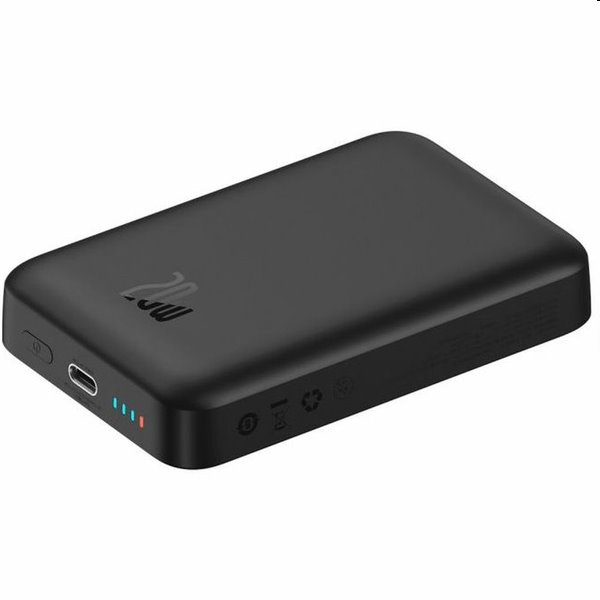Baseus PPCX030001 Magnetic Mini Powerbank hordozható tápforrás 10000mAh, 20W, fekete Baseus PPCX030001 Magnetic Mini Powerbank hordozható tápforrás 10000mAh, 20W, fekete