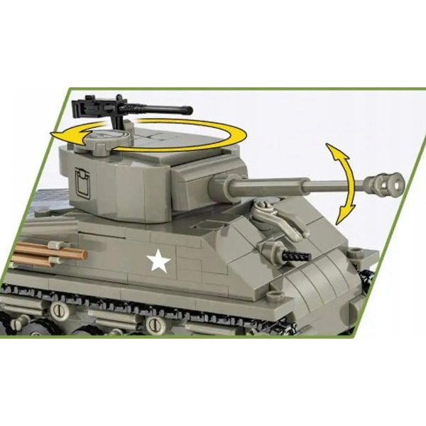 Cobi World War II M4A3E8 Sherman tank