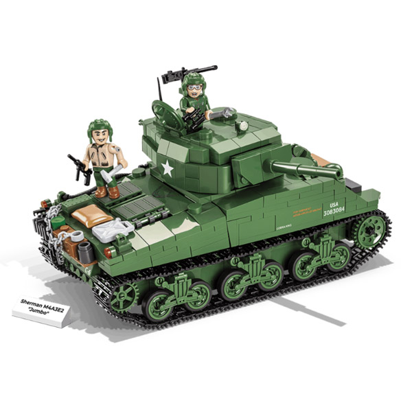 Cobi World War II Sherman M4A3E2 Jumbo tank