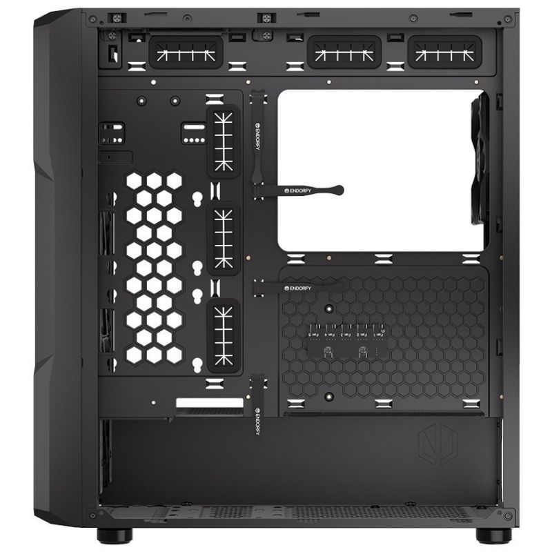 ENDORFY case Regnum 400 Air / ATX / 4x120mm / 2xUSB / üveg oldalfalak / fekete