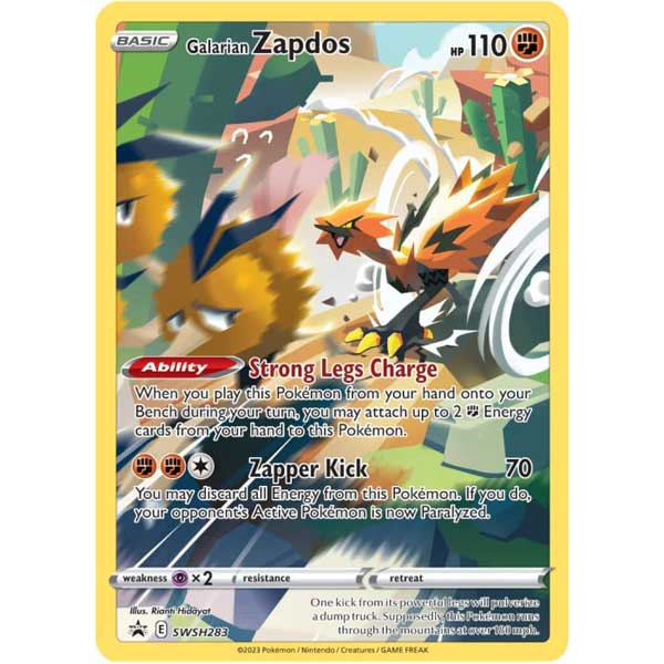 Pokémon TCG: Sword & Shield 12.5 Crown Zenith Premium Art Tin Zapdos (Pokémon) kártyajáték