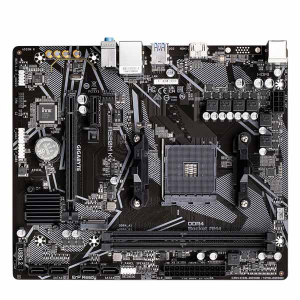 Gigabyte A520M K , AMD A520, AM4, 2xDDR4, mATX