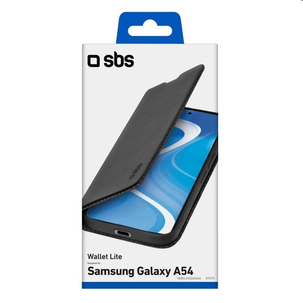 SBS Book Wallet Lite tok Samsung Galaxy A54 5G számára, fekete