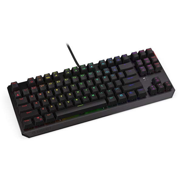 Gamer billentyűzet Endorfy Thock TKL Piros, US