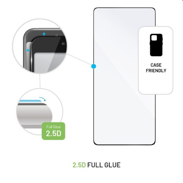 FIXED Full-Cover edzett védőüveg Xiaomi Redmi Note 11 Pro/Note 11 Pro 5G számára, fekete