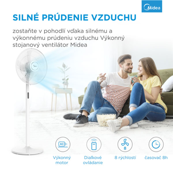 Midea állványos ventilátor FS40-18BR Midea állványos ventilátor FS40-18BR
