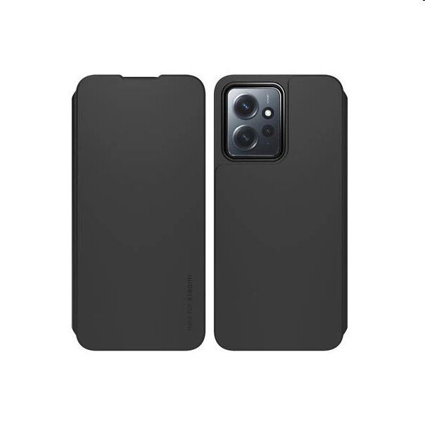 Made for Xiaomi Book tok Xiaomi Redmi Note 12 4G számára, fekete Made for Xiaomi Book tok Xiaomi Redmi Note 12 4G számára, fekete
