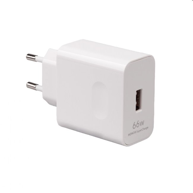 Gyorstöltő Honor SuperCharge 66W USB-C kábellel, fehér