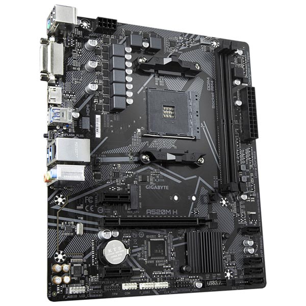 Gigabyte A520M H, AMD A520, AM4, 2xDDR4, mATX