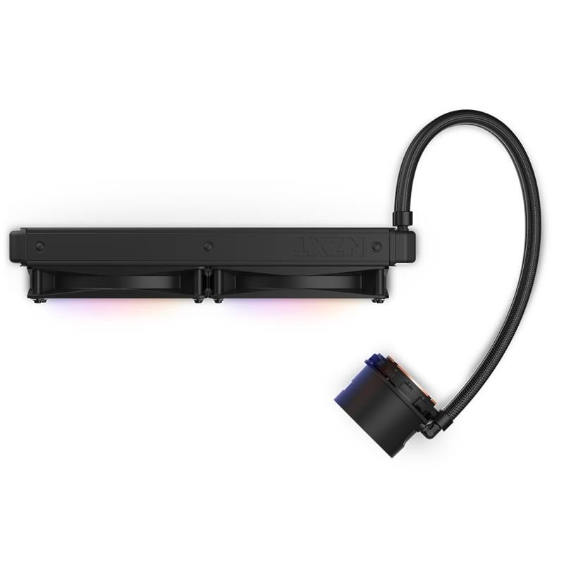 NZXT AIO liquid cooler CPU Kraken 280 RGB / 2x140mm fan / 4-pin PWM / LCD display / black