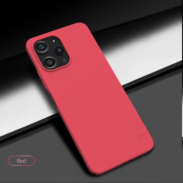 Nillkin Super Frosted tok Xiaomi Redmi 12 4G számára, piros Nillkin Super Frosted tok Xiaomi Redmi 12 4G számára, piros