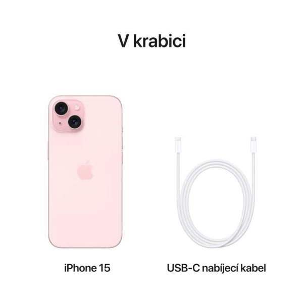 Apple iPhone 15 256GB, rózsaszín