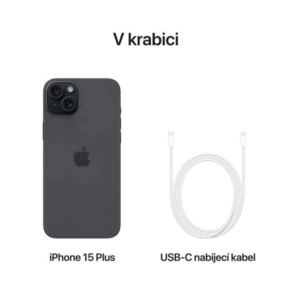 Apple iPhone 15 Plus 128GB, fekete Apple iPhone 15 Plus 128GB, fekete