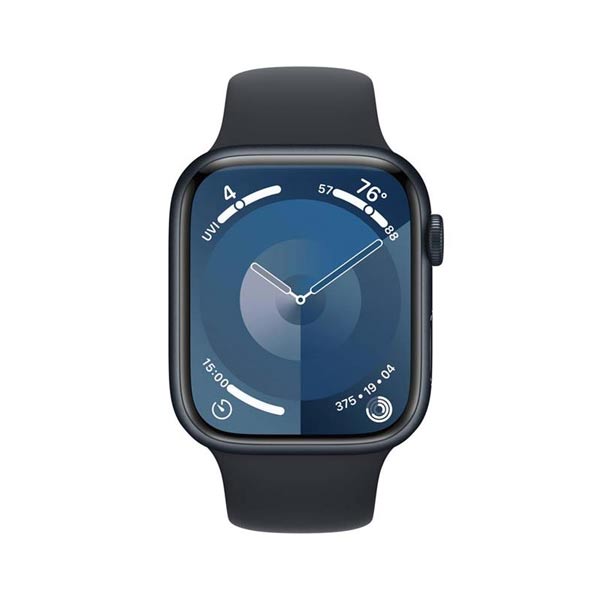 Apple Watch Series 9 GPS 41mm Midnight Aluminium Case Midnight Sport szíjjal - M/L