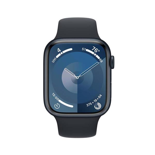 Apple Watch Series 9 GPS 41mm Midnight Aluminium Case Midnight Sport szíjjal - S/M