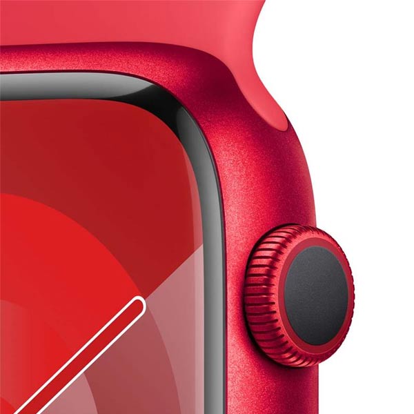 Apple Watch Series 9 GPS 41mm (PRODUCT)RED Aluminium Case (PRODUCT)RED Sport szíjjal - S/M