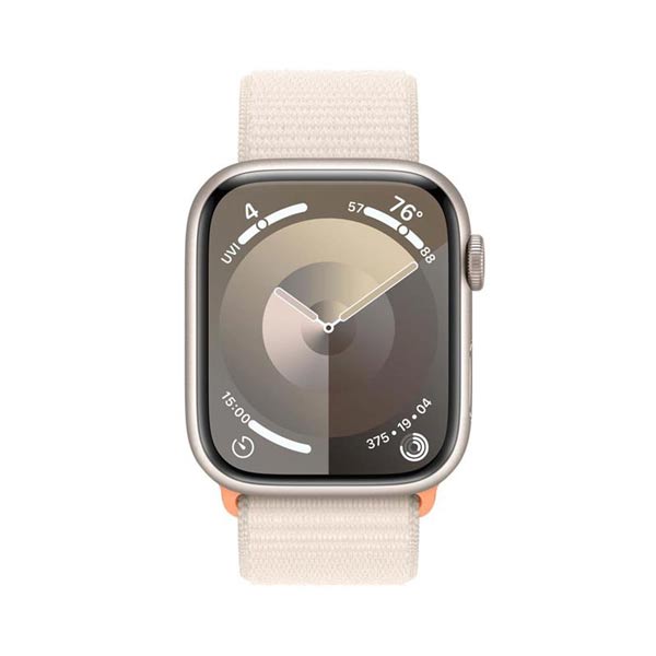 Apple Watch Series 9 GPS 41mm Starlight Aluminium Case Starlight Sport Loop-pal