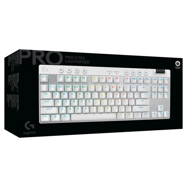 Logitech PRO X TKL Lightspeed Játékos Billentyűzet US, fehér