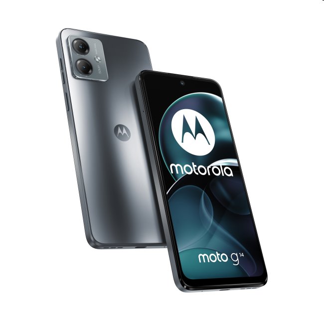 Motorola Moto G14, 4/128GB, steel szürke