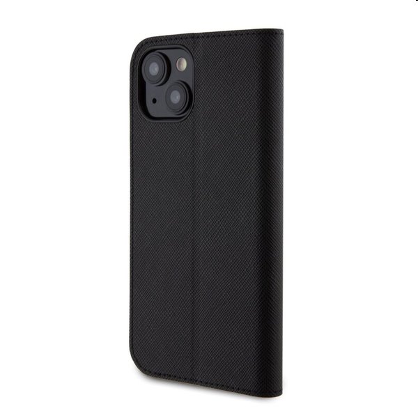 Karl Lagerfeld PU Saffiano Karl and Choupette NFT Book tok Apple iPhone 15 számára, fekete Karl Lagerfeld PU Saffiano Karl and Choupette NFT Book tok Apple iPhone 15 számára, fekete