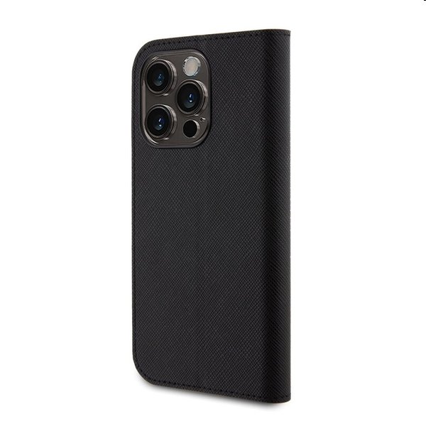 Karl Lagerfeld PU Saffiano Karl and Choupette NFT Book tok Apple iPhone 15 Pro számára, fekete Karl Lagerfeld PU Saffiano Karl and Choupette NFT Book tok Apple iPhone 15 Pro számára, fekete