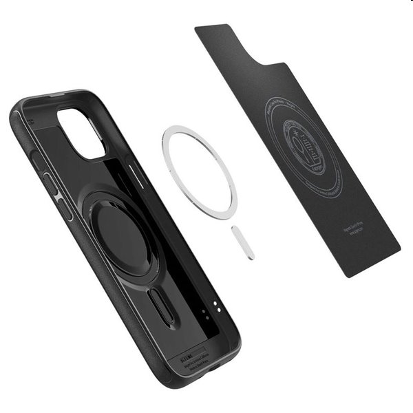 Spigen Mag Armor MagSafe tok Apple iPhone 15 Plus számára, fekete