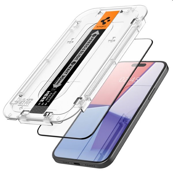 Spigen tR ez Fit edzett üveg Apple iPhone 15 Plus számára, 2 darab Spigen tR ez Fit edzett üveg Apple iPhone 15 Plus számára, 2 darab