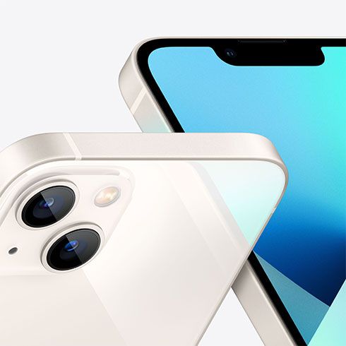 Apple iPhone 13 128GB, starlight, C osztály - használt, 12 hónap garancia