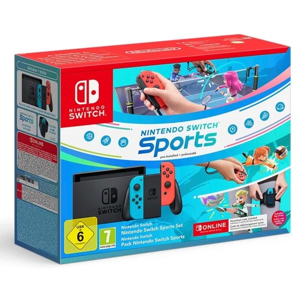 Nintendo Switch Neon + Switch Sports + 3 hónapos előfizetés