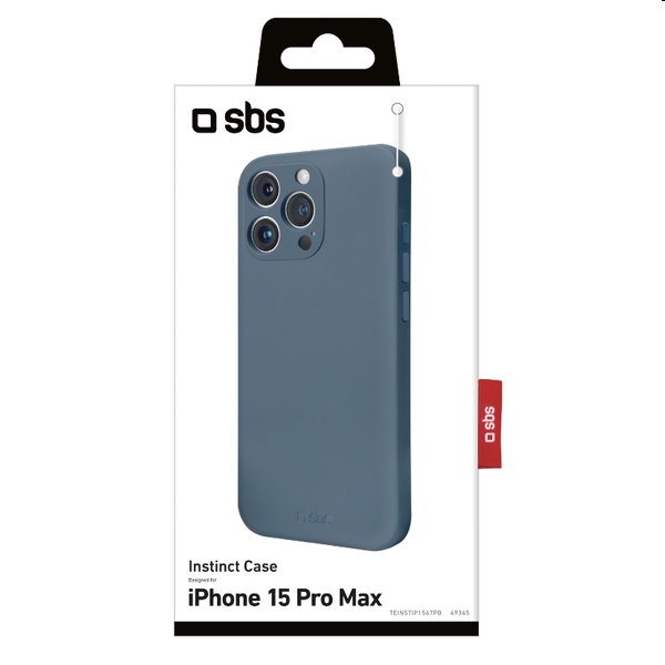 SBS Instinct Cover tok Apple iPhone 15 Pro Max számára, kék SBS Instinct Cover tok Apple iPhone 15 Pro Max számára, kék