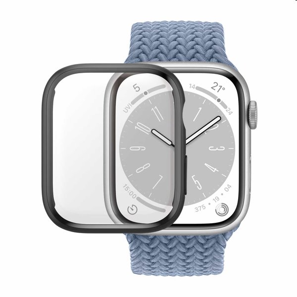 Full Body D3O PanzerGlass edzett üveg Apple Watch 9/8/7 41 mm számára, fekete