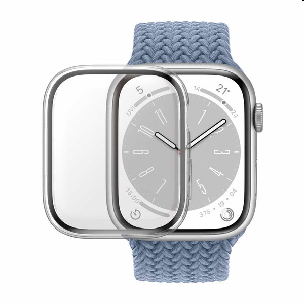 Full Body D3O PanzerGlass edzett üveg Apple Watch 9/8/7 41 mm számára, clear