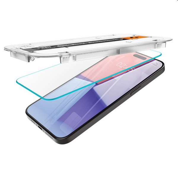 Spigen tR ez Fit edzett üveg Apple iPhone 15 Pro Max számára, 2 darab Spigen tR ez Fit edzett üveg Apple iPhone 15 Pro Max számára, 2 darab