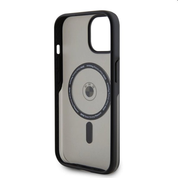 BMW IML Signature MagSafe tok Apple iPhone 15 számára, fekete