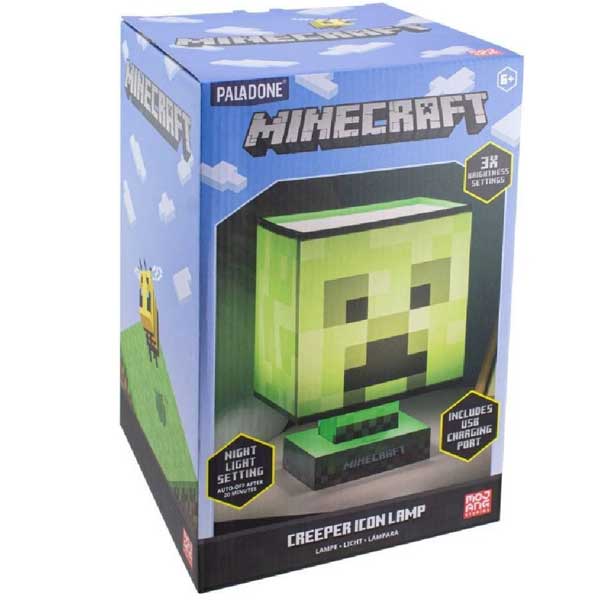 Lámpa Creeper (Minecraft) 26 cm