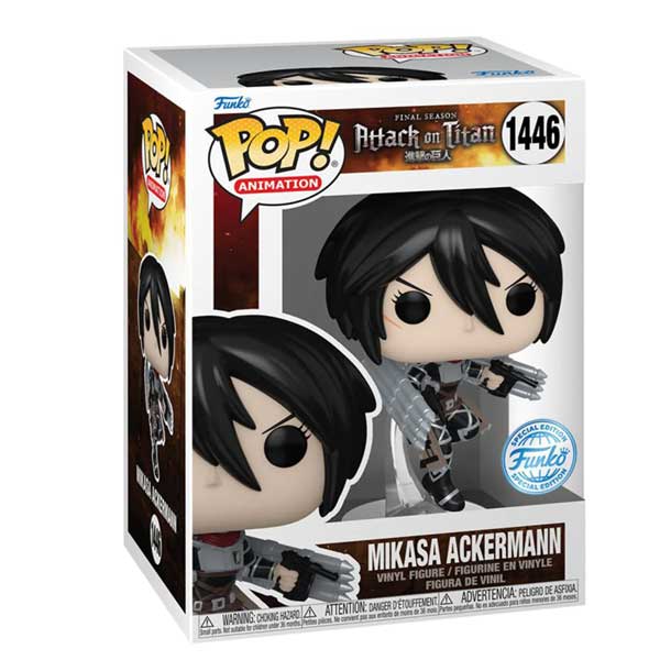 POP! Animation: Mikasa Ackermann (Metallic) (Attack on Titan) Special Kiadás POP! Animation: Mikasa Ackermann (Metallic) (Attack on Titan) Special Kiadás