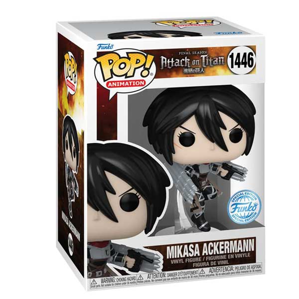 POP! Animation: Mikasa Ackermann (Metallic) (Attack on Titan) Special Kiadás