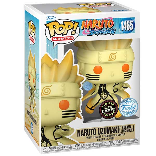 POP! Animation: Naruto Uzumaki Kurama Link Mode (Naruto) Special Kiadás CHASE (Glows in The Dark)