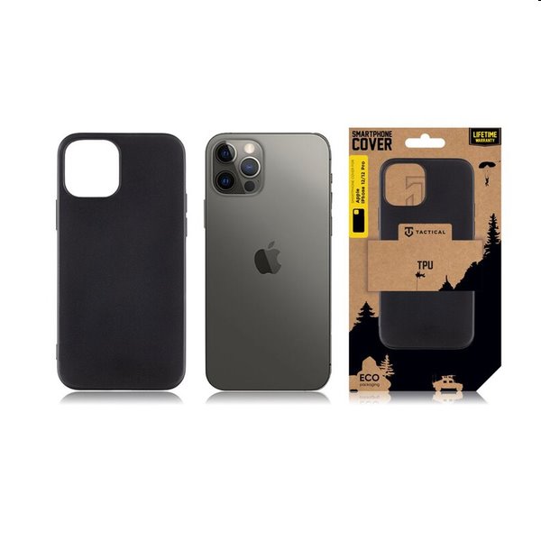 Tactical TPU tok Apple iPhone 12/12 Pro számára, fekete