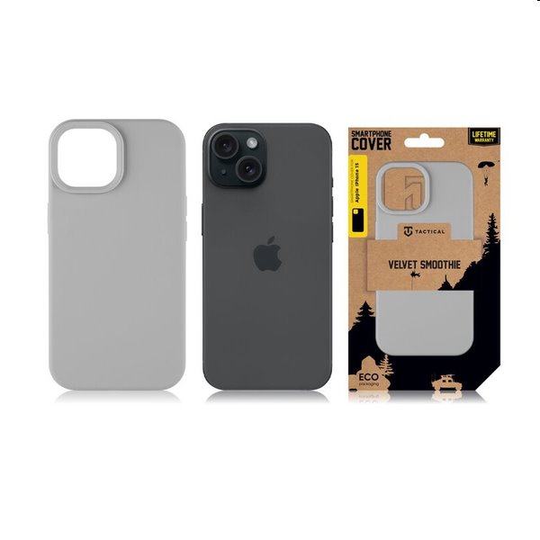 Tactical Velvet Smoothie tok Apple iPhone 15 számára, foggy Tactical Velvet Smoothie tok Apple iPhone 15 számára, foggy