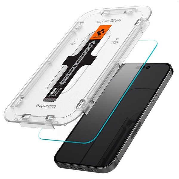 Spigen tR ez Fit edzett üveg Apple iPhone 14 Pro számára, 2 darab Spigen tR ez Fit edzett üveg Apple iPhone 14 Pro számára, 2 darab